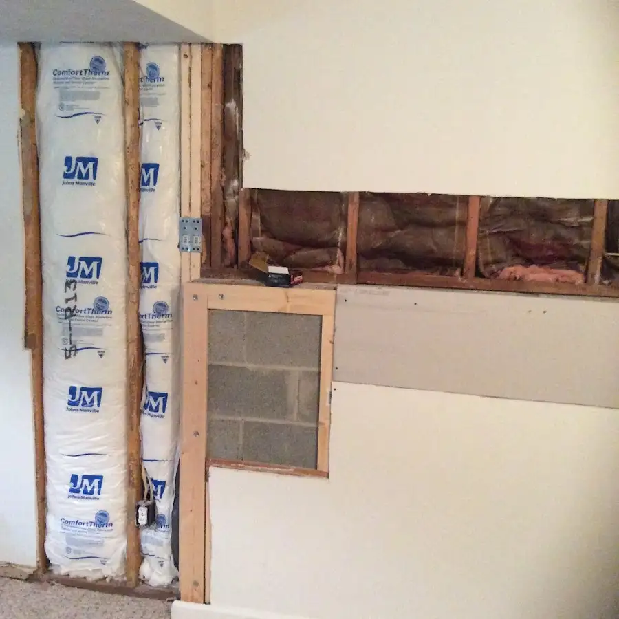 Wall insulation replacement during Contents Cleaning & Restoration in White Bear Lake